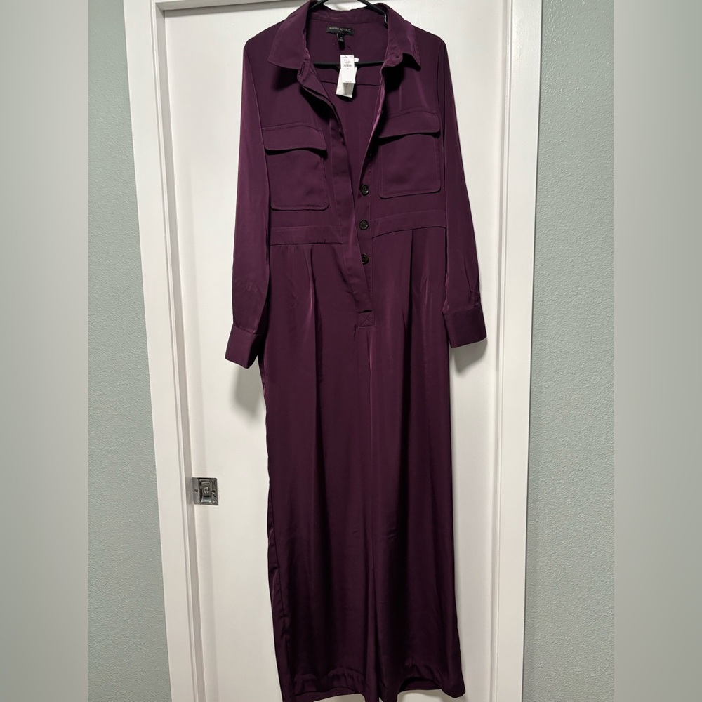 Deep Plum Long jumpsuit banana republic